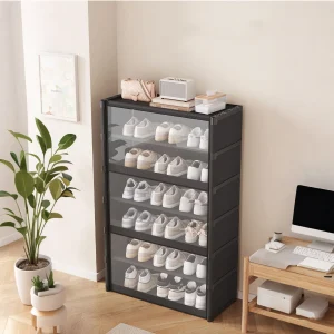 Multi-layer Shoe Cabinet Dustproof Shoe Rack Shoe Hanger Organizer Shelf Holder Shoe Storage Cabinet Space Saving With Clear Lid